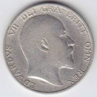 Монета Англия 1 шиллинг 1910 год, "Эдвард VII" (Состояние - VF)